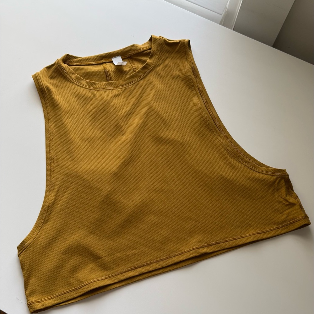 lululemon Muscle Love Crop Tank in Golden Turmeric
